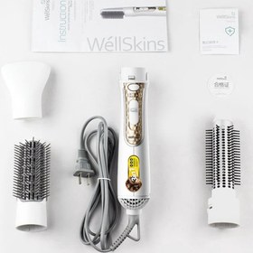 تصویر سشوار برس دار Wellskins شیائومی Xiaomi Wellskins Hot Air Comb hair WX-FT09