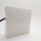 تصویر سنگ نورانی مربع ضد آب تک رنگ سایز 10 سانت 12 ولت مدل PL10P 