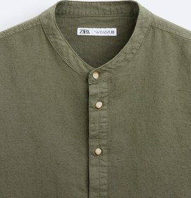 تصویر پیراهن اورجینال مردانه برند زارا COTTON - LINEN SHIRT 