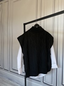 تصویر ژیله بافت یقه اسکی 