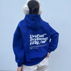 تصویر سوییشرت کاربنی Live Fast 