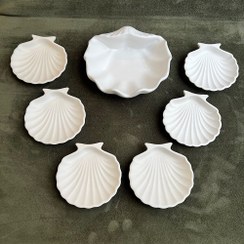 تصویر ست هفت سین صدفی ۷ تکه 