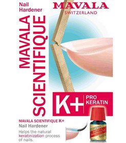 تصویر محلول تقویت‌کننده و محکم‌کننده ناخن ماوالا ساینتیفیک Mavala Scientifique K+ Keratin Hardener Strengthener 