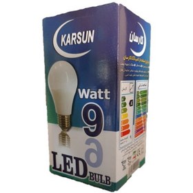 تصویر لامپ کم مصرف 9 وات کارسان مدل bulb4 پایه E27 بسته 4 عددی 