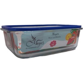 تصویر ظرف نگهدارنده درب دار شیشه ای فلورا ا Flora glass storage container with lid Flora glass storage container with lid