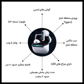 تصویر هندزفری بلوتوثی گیمینگ لانگسدوم مدل THETA TG10 هندزفری بلوتوثی گیمینگ لانگسدوم مدل THETA TG10