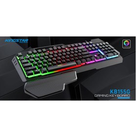 تصویر کیبورد گیمینگ کینگ استار مدل KB155G ا Kingstar KB155G Gaming Keyboard Kingstar KB155G Gaming Keyboard