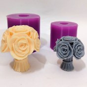 تصویر قالب دسته گل رز 