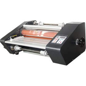 تصویر دستگاه لمینیتور و سلفون کش طولی AX FM360 AX FM360 longitudinal laminator and cellophane machine