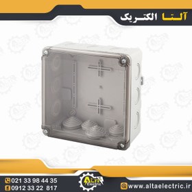 تصویر جعبه تقسیم ضدآب شفاف 12 کانال AGT 16-16 T با ابعاد 75×160×160 میلی متر 