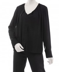 تصویر شومیز کرپ آستین بلند زنانه سرژه مدل MP-SE-207351 