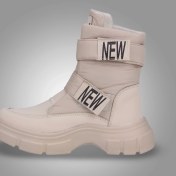 تصویر نیم بوت زنانه کاپشنی NEW کرم کد 549 