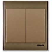 تصویر کلید و پریز ایران الکتریک بژ قهوه ای 2008 (پس کرایه) - کلیدکولر 