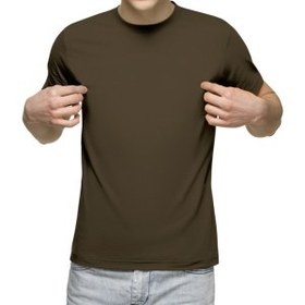 تصویر تیشرت آستین کوتاه مردانه کد 1BOL رنگ زیتونی 