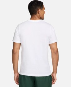 تصویر تی شرت تنیس مردانه نایک NikeCourt Dri-FIT- سفید 