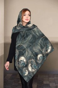 تصویر روسری نخی دست دوز 