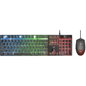 تصویر کیبورد و ماوس مخصوص بازی تراست مدل GXT 838 Azor Trust GXT 838 Azor Wired Gaming Keyboard and Mouse