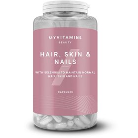 تصویر کپسول هیر اسکین نیلز مای ویتامینز بسته 60 عددی MYVITAMINS HAIR, SKIN & NAILS 60 TABLETS