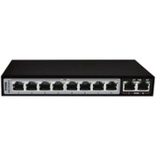 تصویر سوییچ 10 پورت دی لینک مدل DGS-F1010P-E D-Link DGS-F1010P-E 10 Port Unmanaged PoE Switch