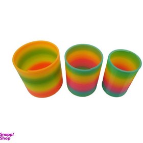 تصویر ابزار شوخی دنیای سرگرمی های کمیاب طرح فنر رنگی مدل DSK2435 