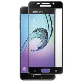تصویر محافظ صفحه نمایش شیشه ای تمپرد مدل Full Cover مناسب برای گوشی موبایل سامسونگ Galaxy A5 2016 