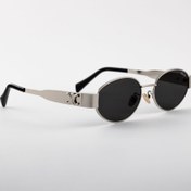 تصویر عینک آفتابی زنانه سلین نقره ای مدل 25003 _Celine 