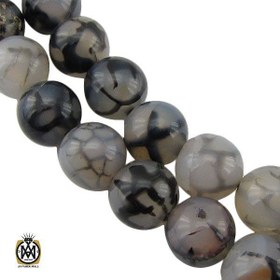 تصویر تسبیح عقیق شجر ترکیده ۳۳ دانه سایز ۱۰ 