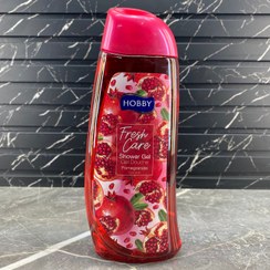 تصویر شامپو بدن هوبی مدل Fresh Care حاوی عصاره انار 500 میلی لیتر Hobby body shampoo Fresh Care model containing pomegranate