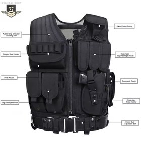 تصویر جلیقه تاکتیکال توری 