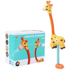 تصویر دوش حمام کودک طرح زرافه 