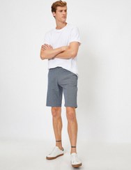 تصویر شلوارک چینی جیب‌دار از ترکیب کتان و لاینن برند Koton Linen Mix Pocketed Chino Shorts