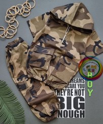 تصویر تیشرت شلوارک ارتشی کتان 