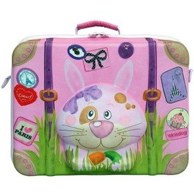 تصویر چمدان مسافرتی دخترانه برند اوکی داگ طرح خرگوش Okiedog 