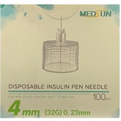 تصویر مدساین _سرسوزن انسولین سایز 4 بسته 100 عددی best fine insulin needle head size 4 gauge 32 pack of 100 pieces