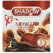 تصویر کاندوم میدنایت تاخیری خاردار شیاردار قهوه 3تایی شادو ا Shadow Midnight Professional Condom 3pcs Shadow Midnight Professional Condom 3pcs