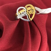 تصویر انگشتر ست دوستی طرح لاو 