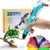 تصویر قلم سه‌ بعدی مدل 3D PEN-2 | ابزار خلاقیت و طراحی سه‌ بعدی 3D Printing Pen Model 3D PEN-2