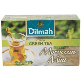 تصویر چاي سبز کيسه اي با طعم نعناع Dilmah 