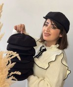 تصویر کلاه کاپیتانی مخمل درجه یک مشکی 