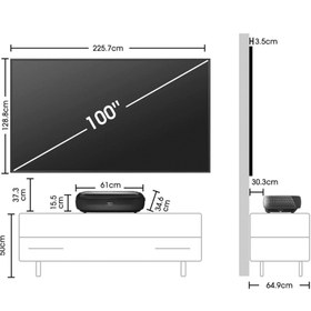 تصویر تلویزیون 100 اینچ هایسنس لیزری L9 
