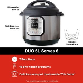 تصویر زودپز برقی اینستنت مدل Duo6 Instant Duo6 Electric Pressure Cooker