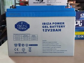 تصویر باتری upsـــــ۲۸ آمپر ژل دیپ سایکل ـــــــویتنام Battery ups gel