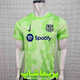 تصویر لباس سوم بارسلونا ۲۰۲۵ هواداری کیفیت A+ تایلندی درجه یک Barcelona 2025 third shirt for fans, A+ quality, first class Thai