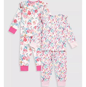 تصویر پیشبند خواب گلدار دوتایی برند mothercare Ditsy Floral Pyjamas - 2 Pack