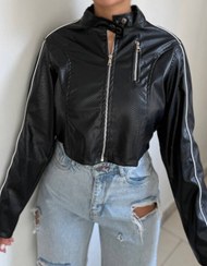 تصویر کت چرم مغزی دوزی شده - سایز 