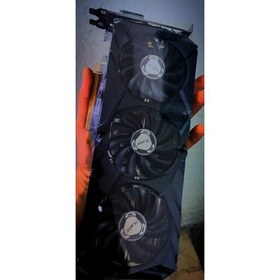 تصویر کارت گرافیک rx590 سه فن شرکت xfx بدون جعبه و ماین نشده با تست 
