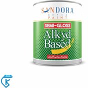 تصویر پوشرنگ روغنی سفید نیم براق ساندورا کد 2500 