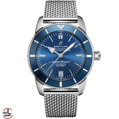 تصویر ساعت مچی برایتلینگ مردانه سیلور صفحه سرمه ای BREITLING SUOER OCEAN h5664 