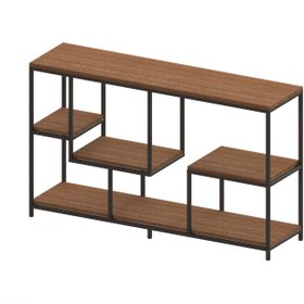 تصویر میز کنسول چوب فلز مدل سپیدار - لیون روشن / سفید Console table,wood & metal Sepidar model