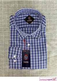 تصویر پیراهن کلاسیک مردانه شیک مجلسی برند Nadir Collection رنگ لاجوردی کد ty98115425 